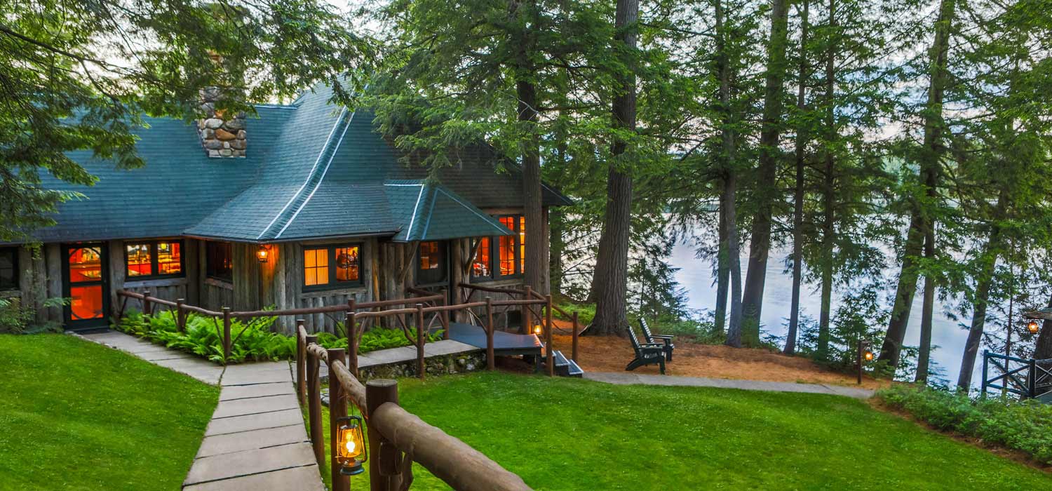 Iconic lakefront camp for sale in the Adirondacks